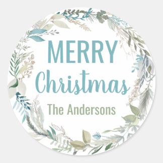 Stickers de Noël personnalisés Enveloppe élégante