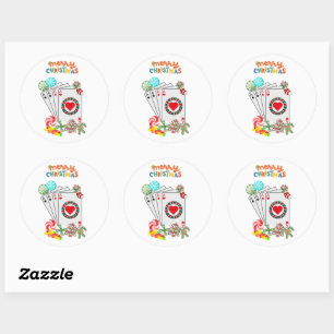 Stickers de Noël Poker de Las Vegas
