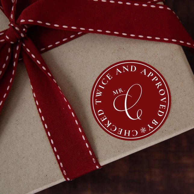 Stickers de Noël rouge du Pôle Nord approuvés par  (Créateur téléchargé)