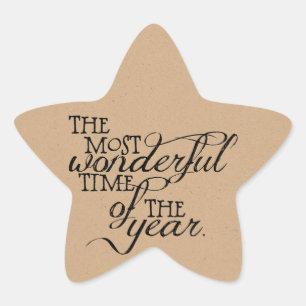 Stickers de Noël Temps le plus merveilleux