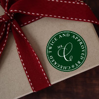 Stickers de Noël vert du Pôle Nord approuvés par p