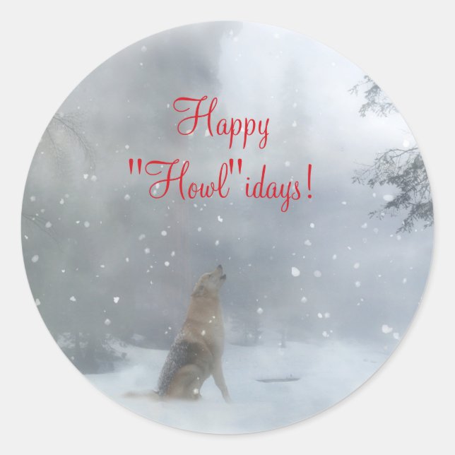 Stickers de Noël Wolf Wildlife (Devant)