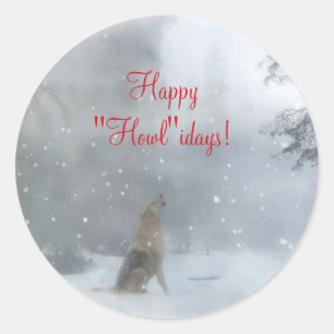 Stickers de Noël Wolf Wildlife