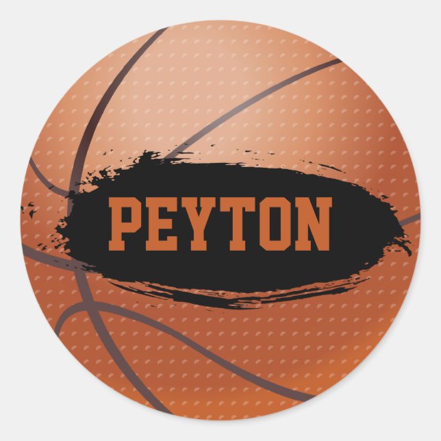Stickers de nom de basket-ball de Peyton (Devant)