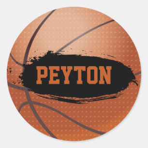 Stickers de nom de basket-ball de Peyton