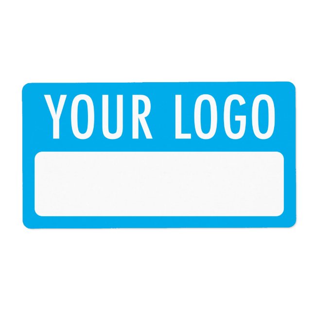 Stickers de nom de bénévole avec logo Écrire sur l (Devant)