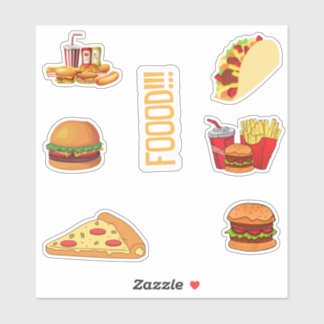 Stickers de nourriture Pack, Stickers de restaurat
