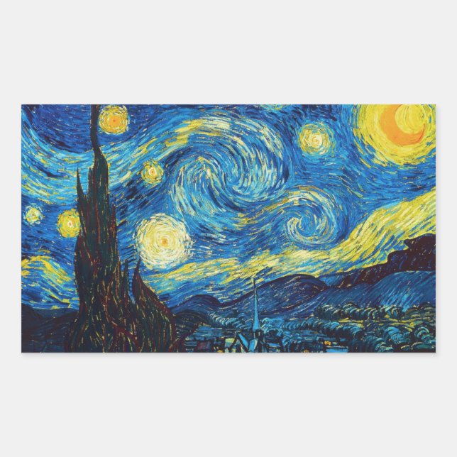 Stickers de nuit Van Gogh Starry (Devant)
