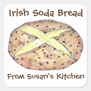 Stickers de pain de soda irlandais St. Patrick's D