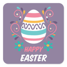 Stickers de Pâques heureux