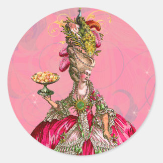 Stickers de pâtisserie française Marie Antoinette 