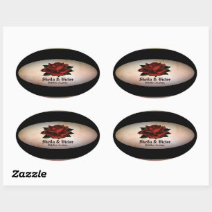 Stickers de pêche personnelle Mariage gothique Ros