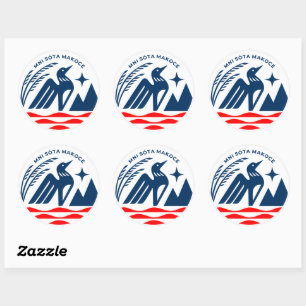 Stickers de phoque d'état du Minnesota patriotique