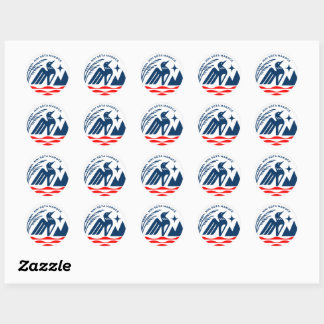 Stickers de phoque d'état du Minnesota patriotique