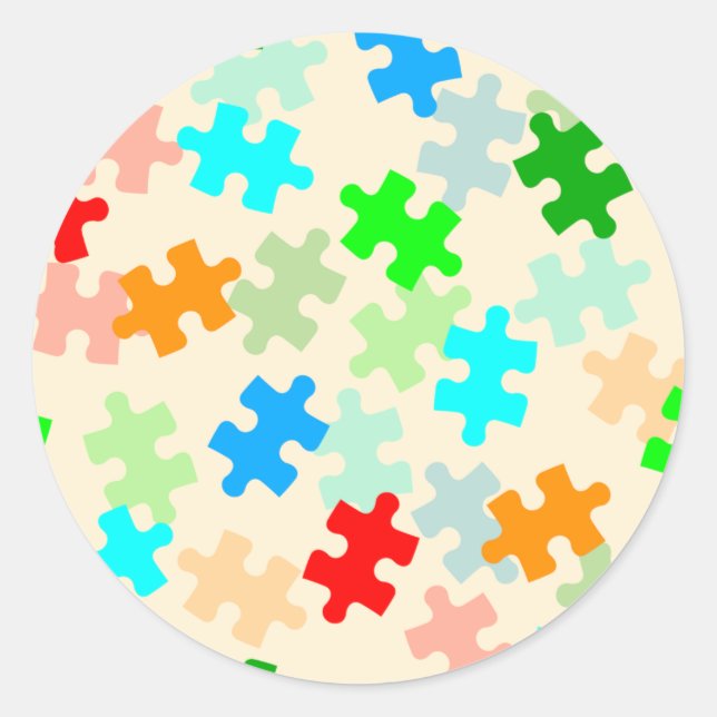 Stickers de pièces de puzzle (Devant)