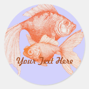 Stickers de poisson d'or
