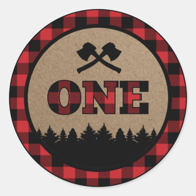 Stickers de première année de bûcheron à bison (Devant)