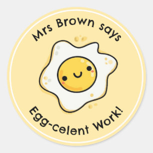 Stickers de récompense enseignant amusant Oeuf Per