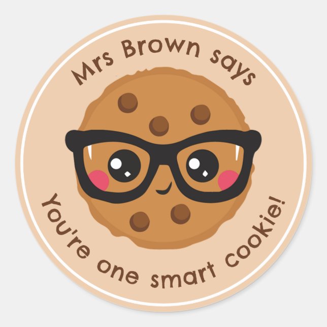 Stickers de récompense personnalisée pour l'enseig (Devant)