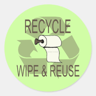 Stickers de recyclage amusant