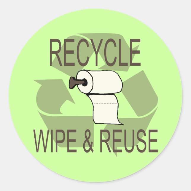 Stickers de recyclage amusant (Devant)