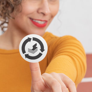 Stickers de recyclage du papier