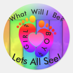 Stickers de révélation de genre