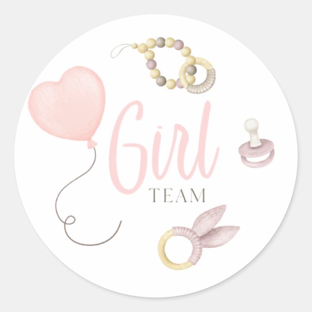 Stickers de révélation féminine de l'équipe de gen (Devant)