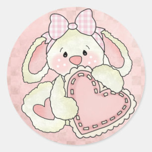 Stickers de Saint Valentin Bunny Cute