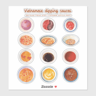 Stickers de sauce trempante vietnamiens