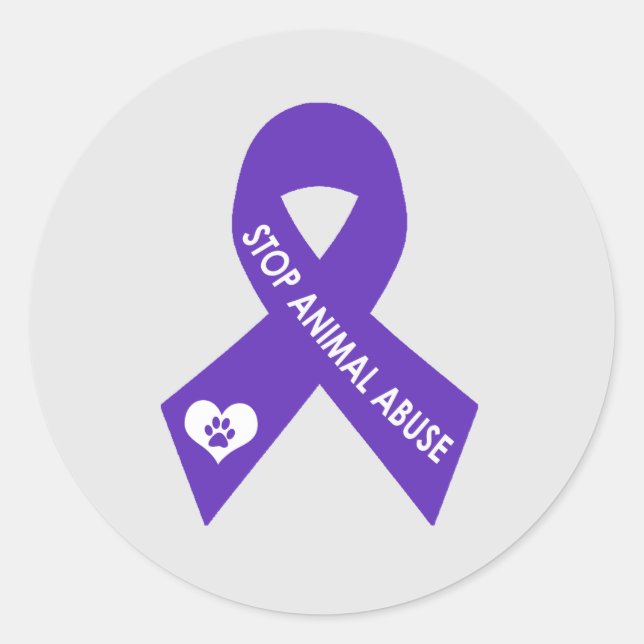 Stickers de sensibilisation à la maltraitance anim (Devant)