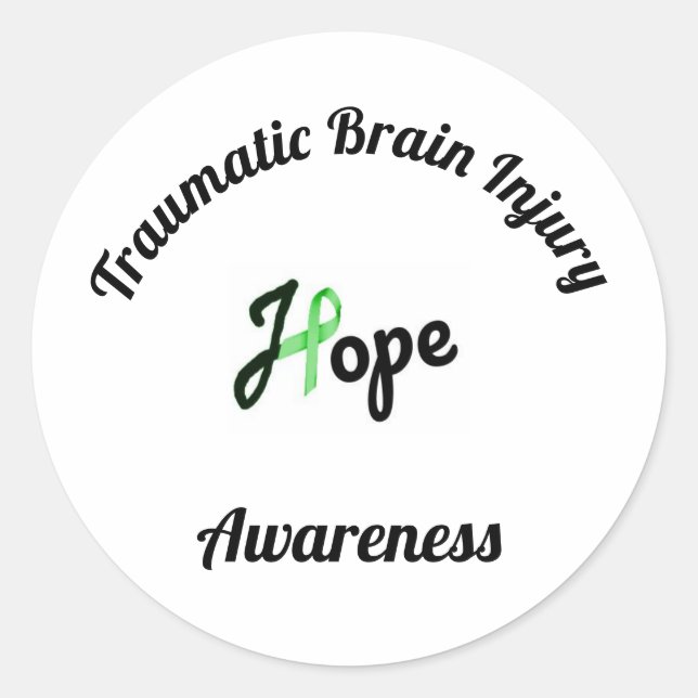 Stickers de sensibilisation aux traumatismes céréb (Devant)