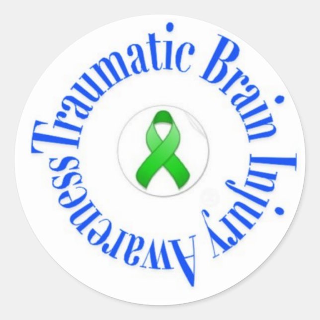 Stickers de sensibilisation aux traumatismes céréb (Devant)