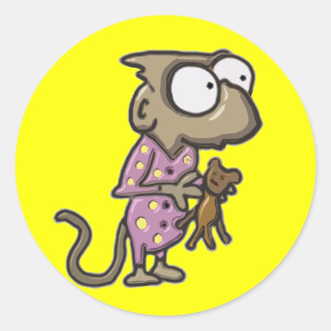Stickers de singe pyjama (Devant)