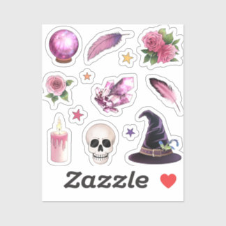 stickers de sorcière de srapbook qui imite magique