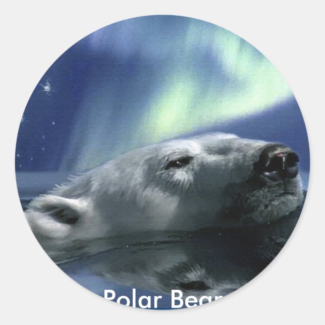 Stickers de soutien à la faune de l'OURS POLAIRE d (Devant)