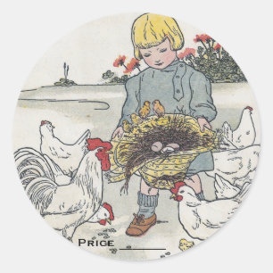 Stickers De Tarification Vintage Pour Filles Et Po