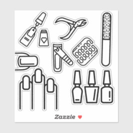 Stickers de technicien d'ongles