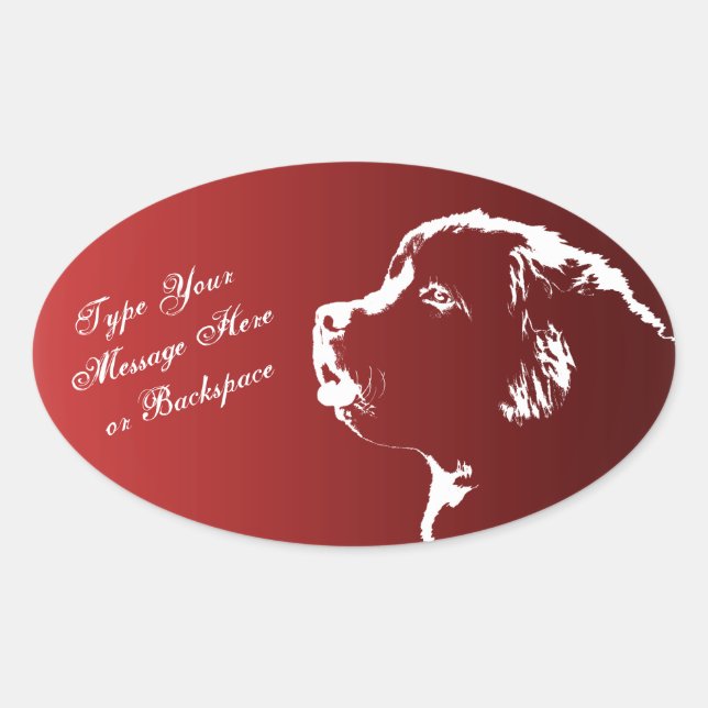 Stickers de Terre-Neuve Stickers de chien de garde (Devant)