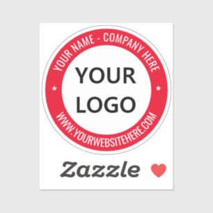 Stickers de texte personnalisé du logo de votre en