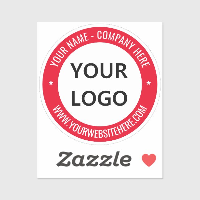 Stickers de texte personnalisé du logo de votre en (Feuille)