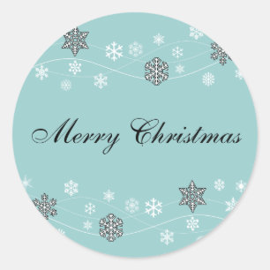 Stickers de vacances Black Snowflakes