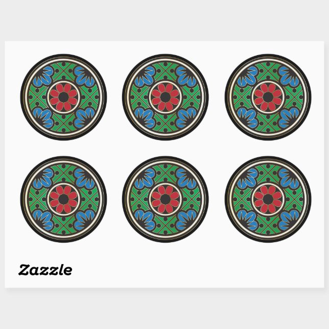 Stickers de vacances Mah Jongg (Feuille)