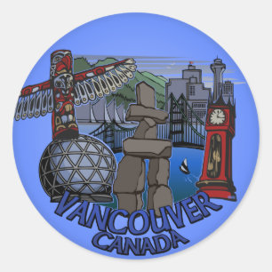 Stickers de Vancouver Canada Art commémoratif