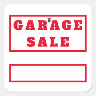 Stickers De Vente De Garage Amusants Ou Balises De
