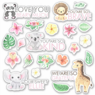 Stickers de vinyle animal Safari