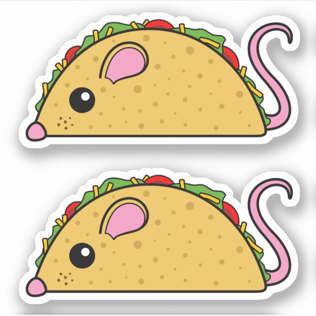 Stickers de vinyle Taco Rat (Devant)