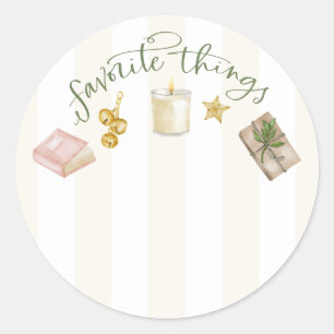 Stickers d'échange de cadeaux Chose préférée
