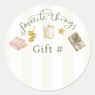 Stickers d'échange de cadeaux Chose préférée