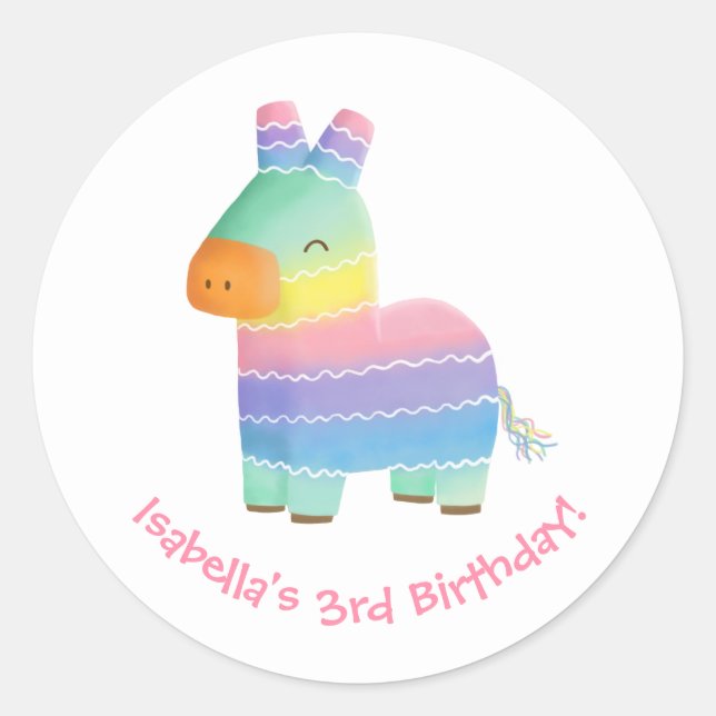 Stickers Décor Mexicain Pinata Anniversaire (Devant)